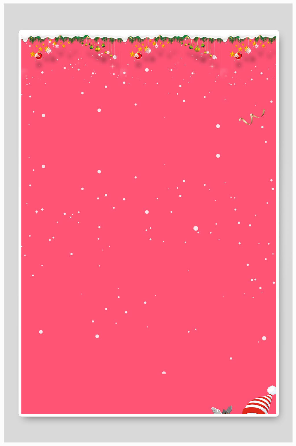 简约时尚冬季落雪背景素材