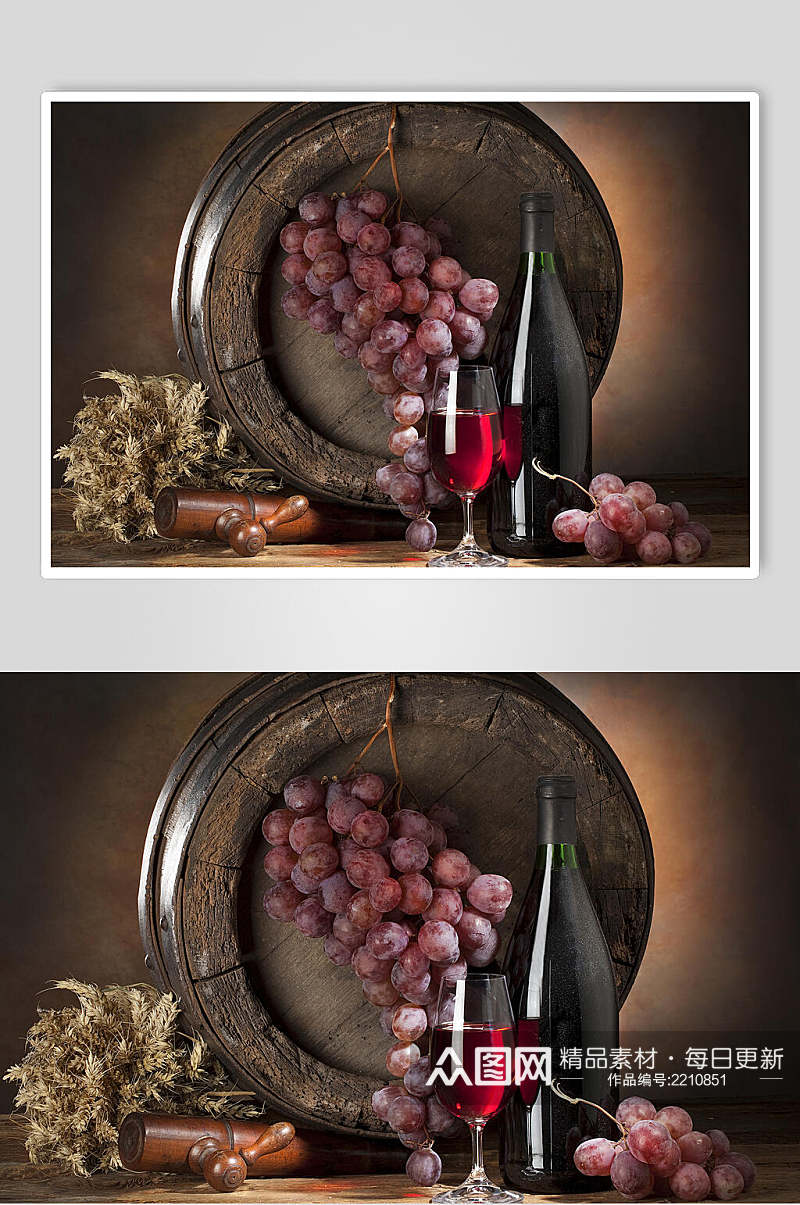 美味红酒葡萄酒高清图片素材