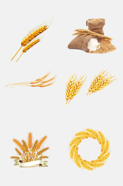 创意麦穗稻谷水稻免抠元素