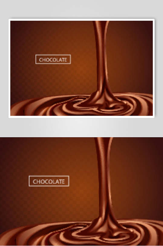 情人节丝滑巧克力可可矢量素材