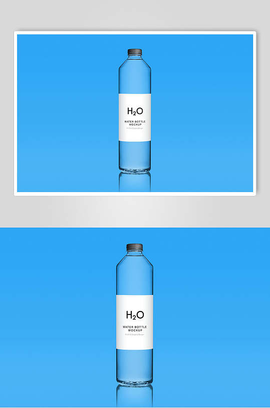 矿泉水水瓶样机效果图