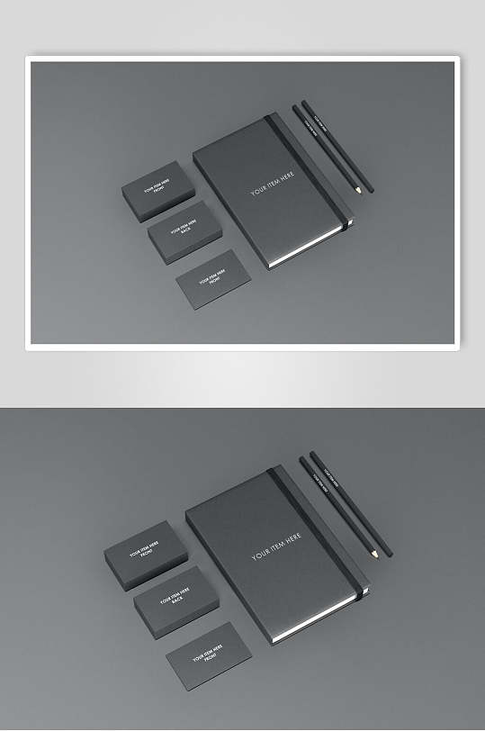时尚精美笔记本品牌vi样机