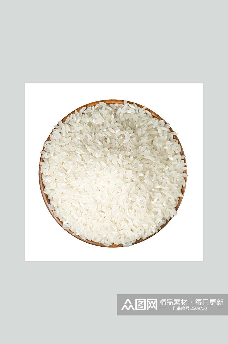 雪白生态大米美食食品图片素材