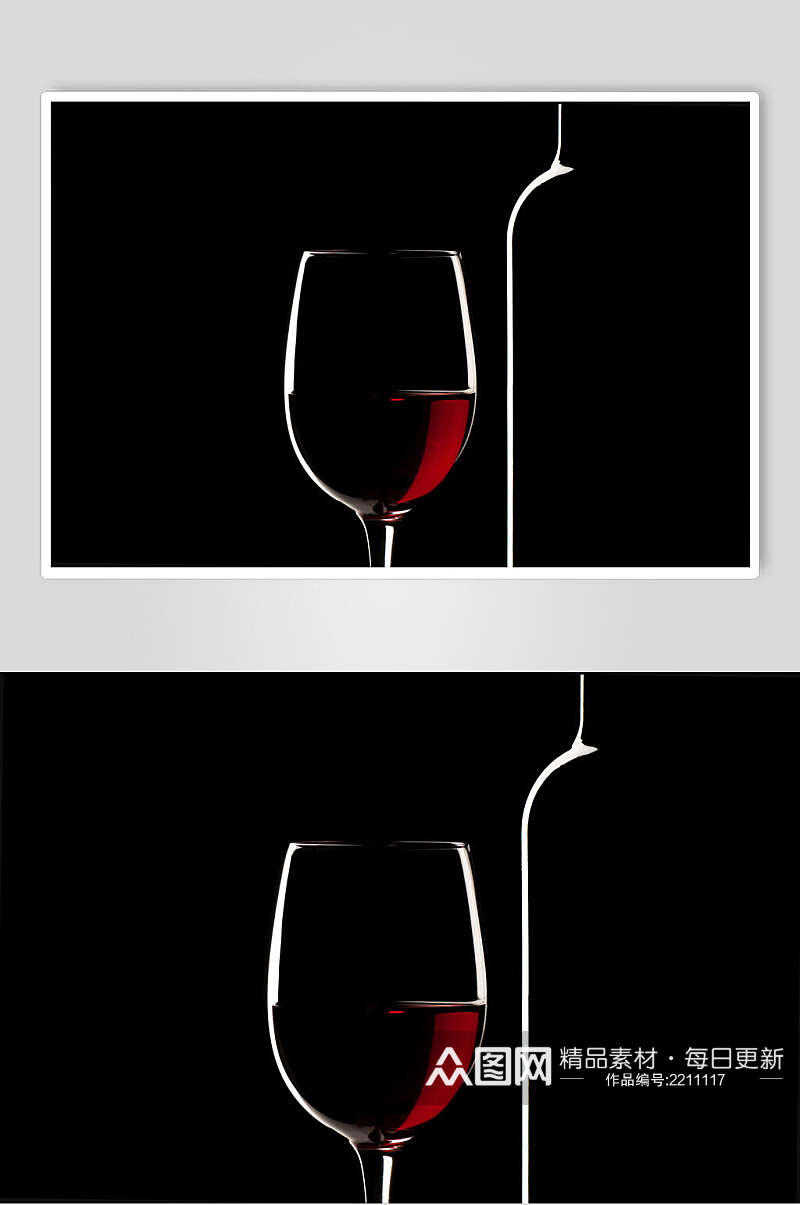 简洁大气葡萄酒餐饮摄影图片素材