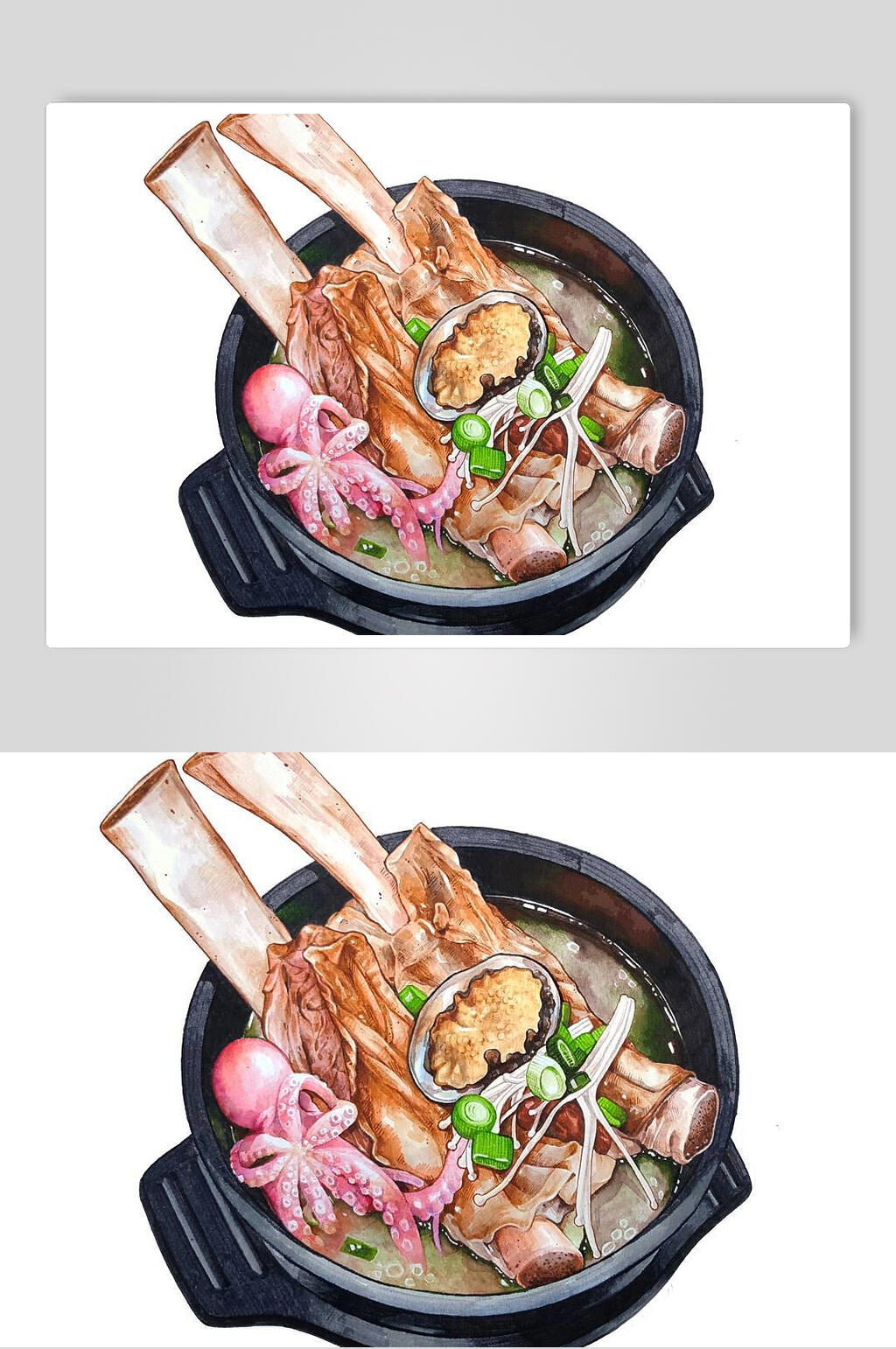 羊蝎子美食图片素材