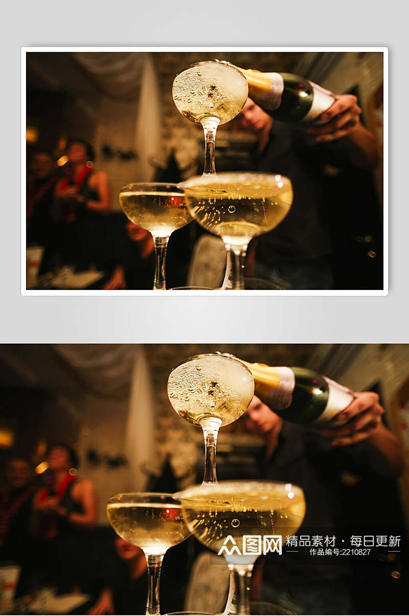 香槟葡萄酒美食图片素材