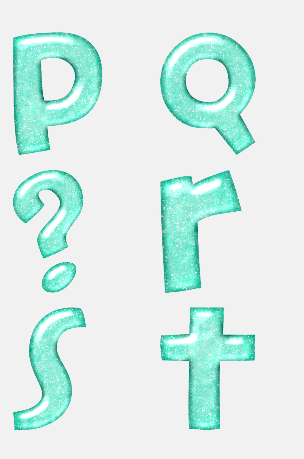 清新创意蓝色数字字母免抠元素素材