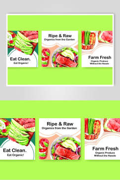 绿色蔬菜沙拉矢量素材