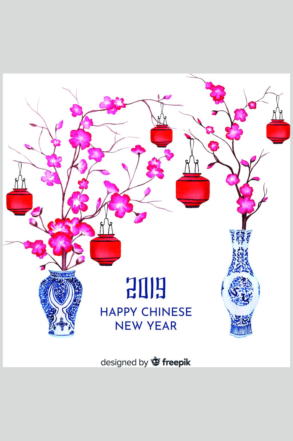 2019新年春节矢量素材素材