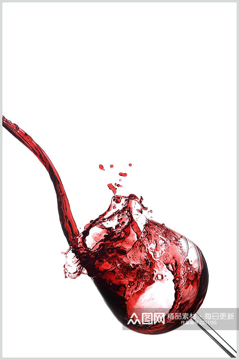 白底创意红酒葡萄酒餐饮摄影图片素材