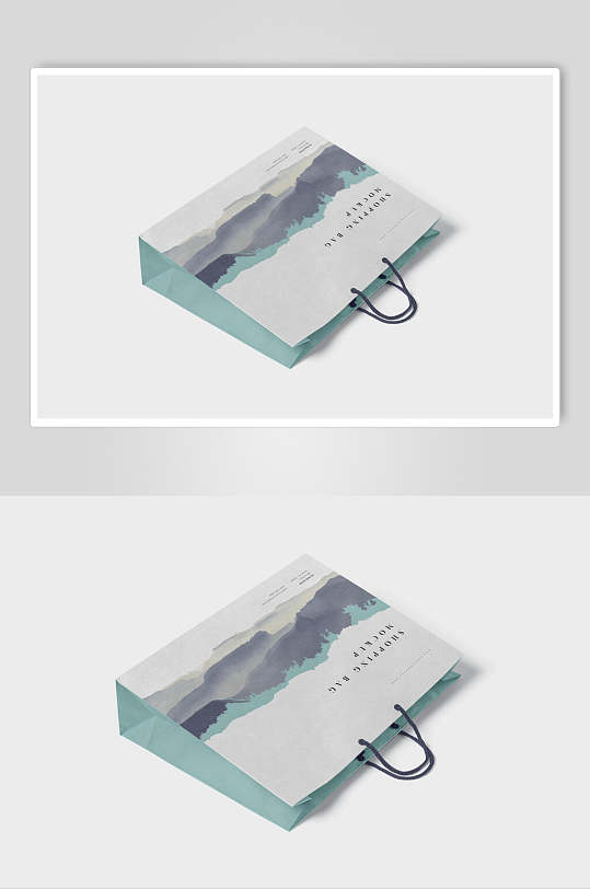 中国风礼品袋手提袋样机效果图-众图网