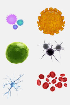 医疗医学细菌生物细胞分子免抠素材