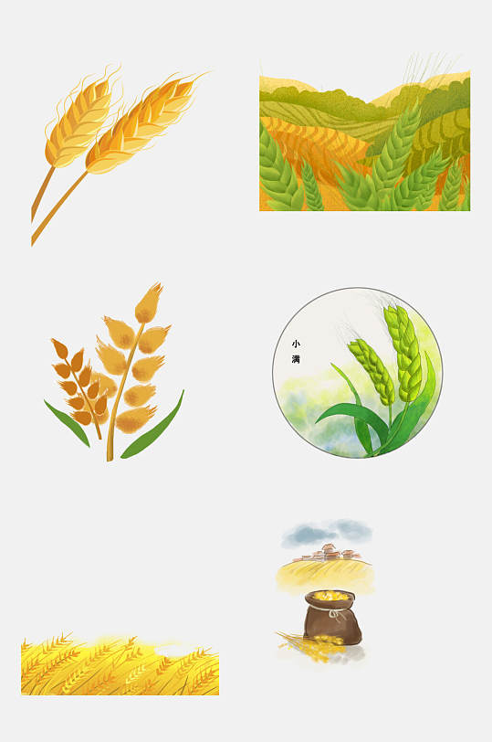 中国风稻谷水稻免抠元素
