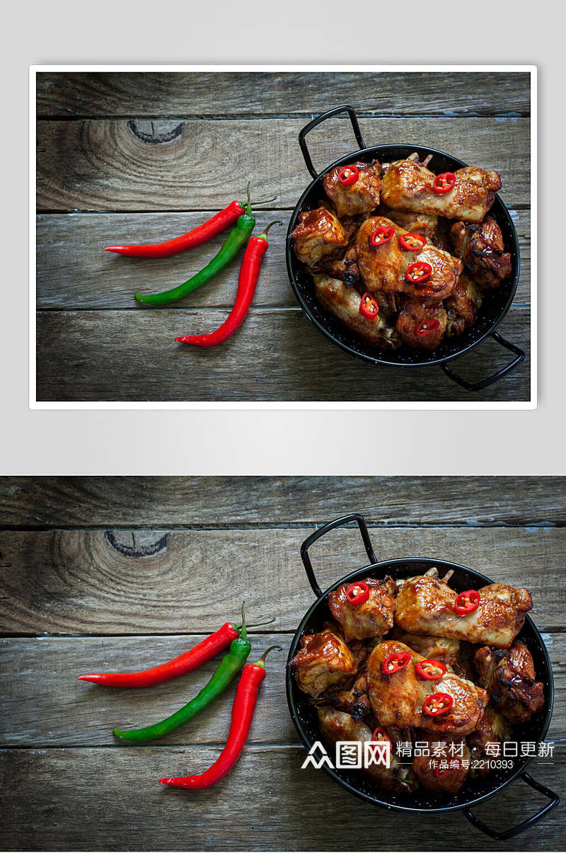 干锅烤肉牛排食品图片素材