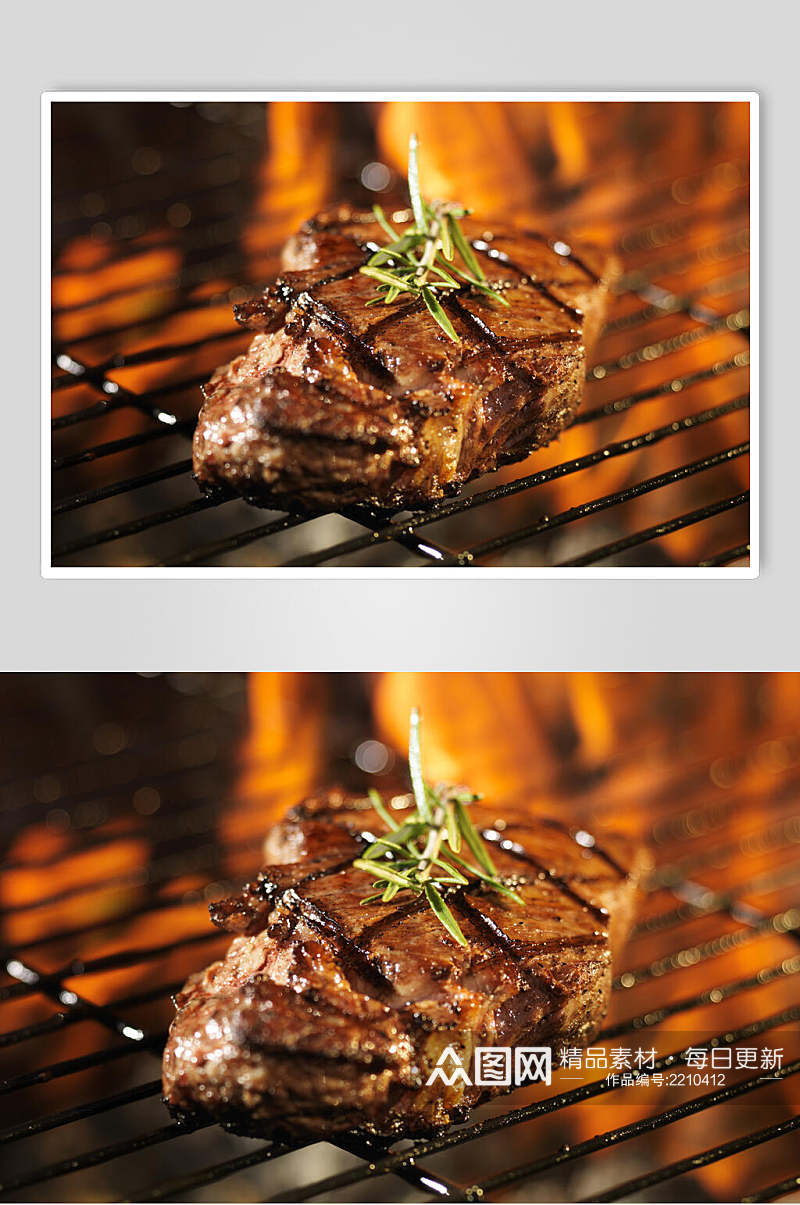 特色美味烤肉牛排食品图片素材