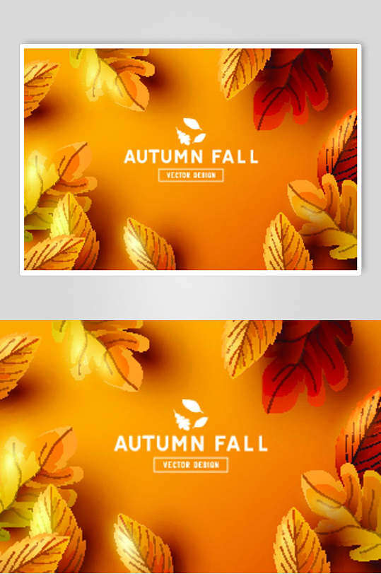 一叶知秋秋季秋天枫叶海报