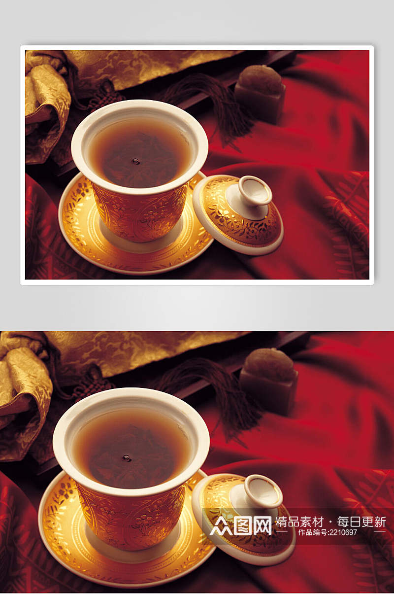 古典美味茶饮饮品实拍图片素材