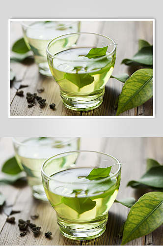 清新绿茶茶饮饮品实拍图片