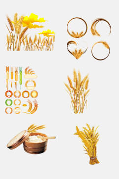 创意稻谷水稻免抠元素