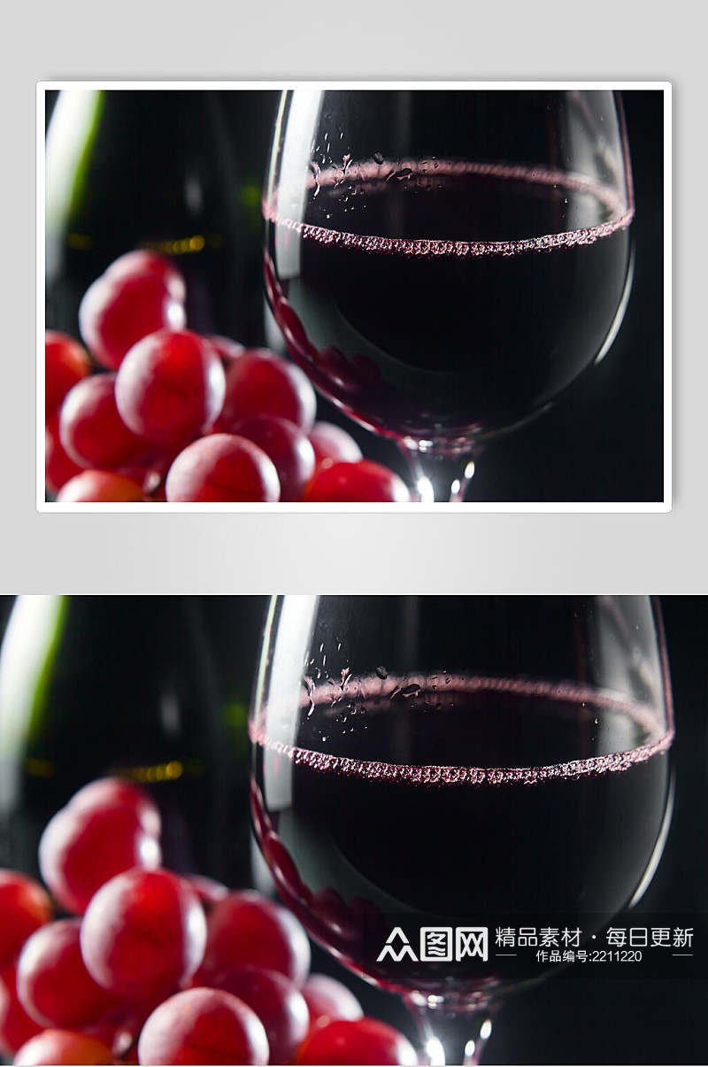 美味葡萄酒餐饮高清图片素材