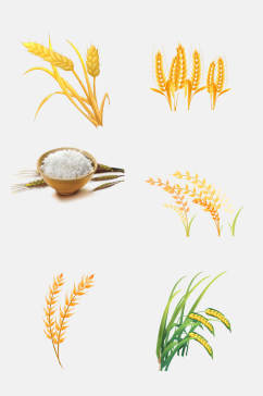 米饭稻谷水稻免抠元素