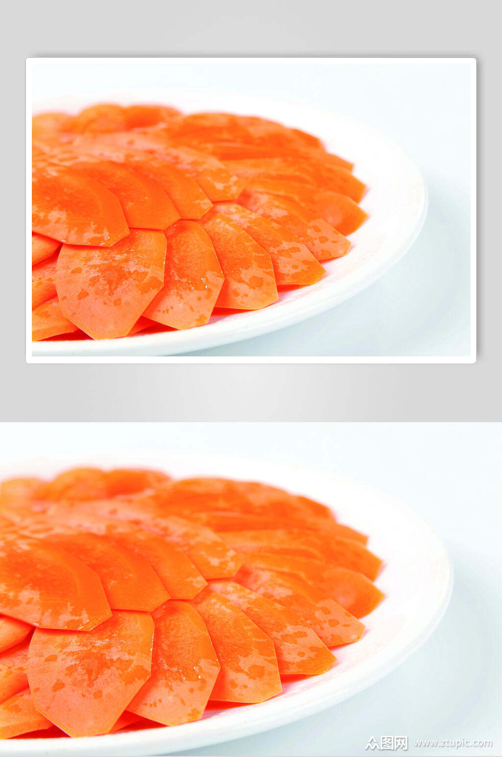 胡萝卜片食物摄影图片
