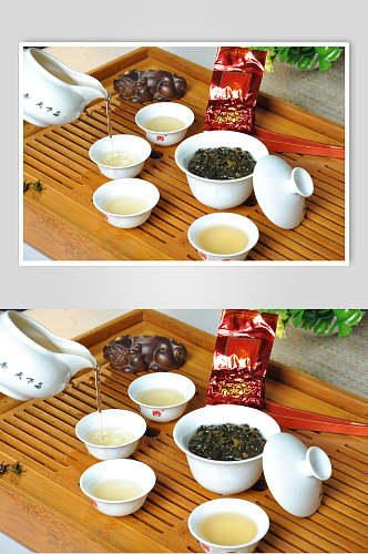 中式养生茶具泡茶食品图片