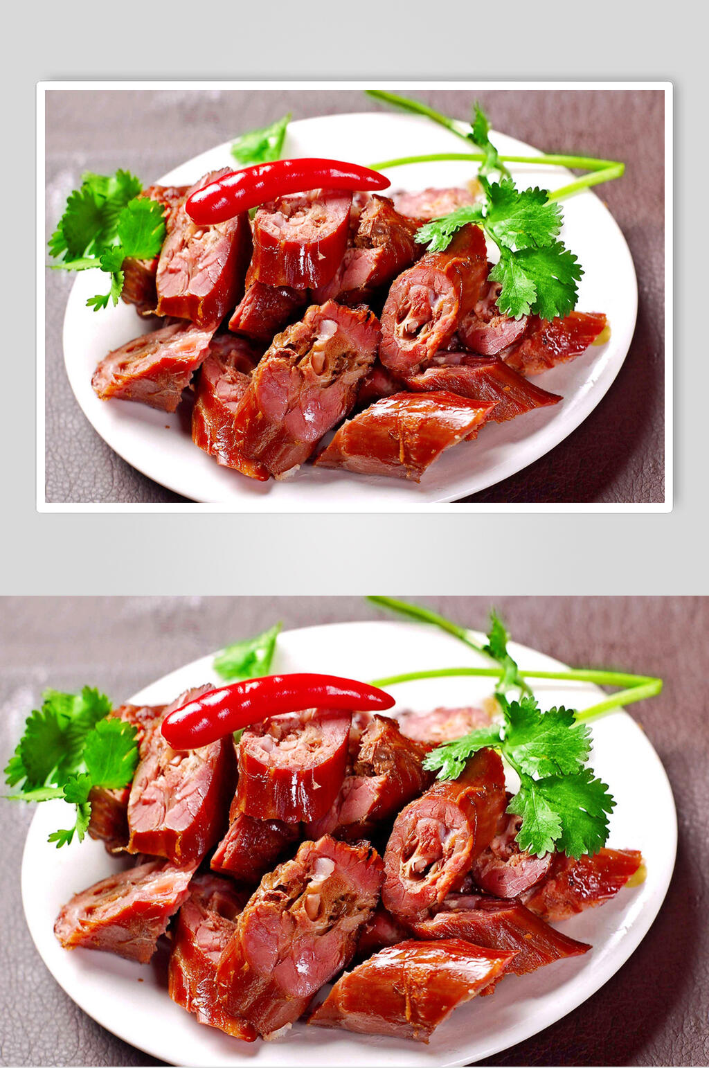 美味卤味鸭脖鸭舌鸭头美食图片素材
