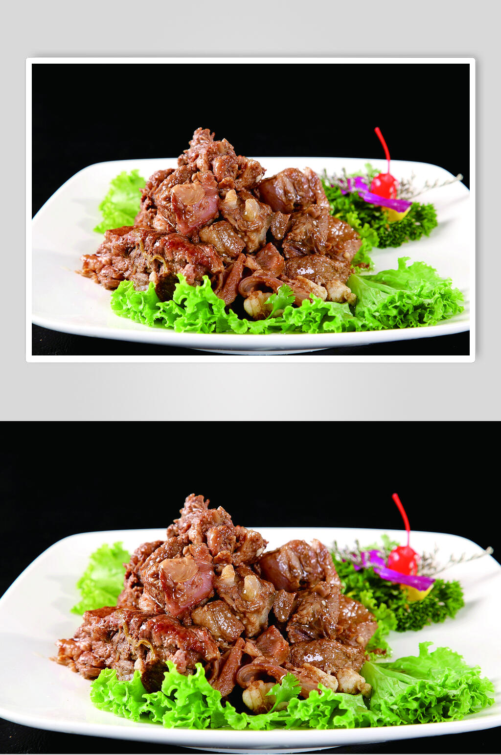 焖羊肉食物摄影图片素材