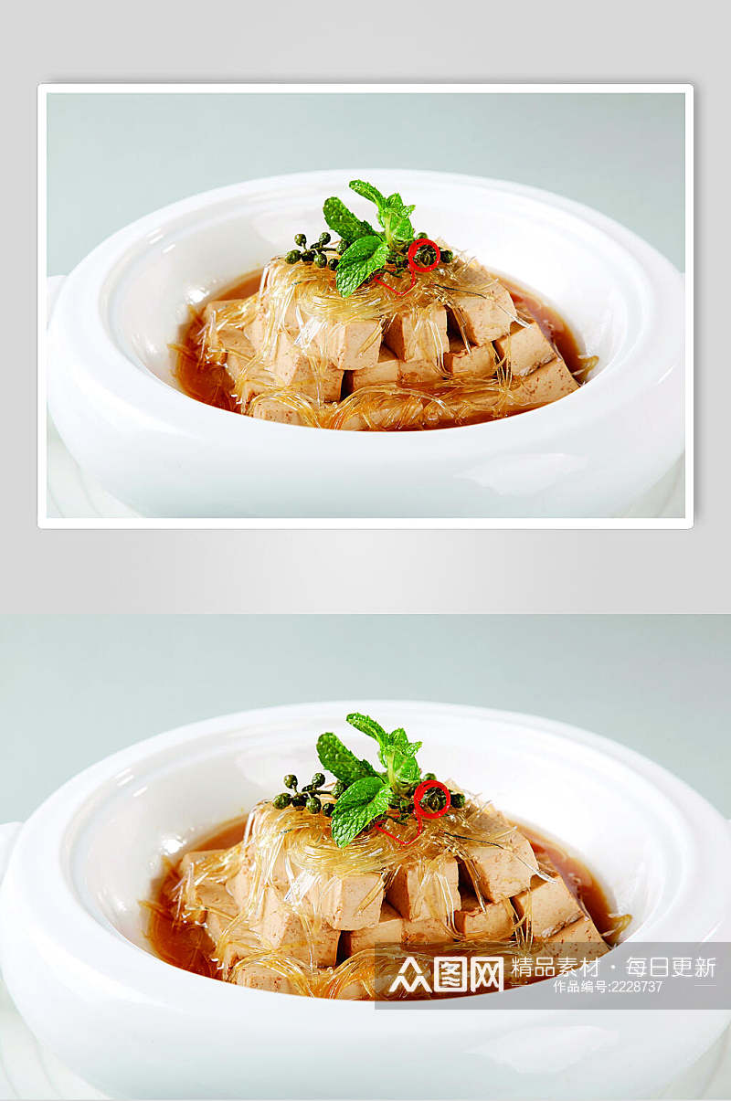 私房豆腐食物摄影图片素材