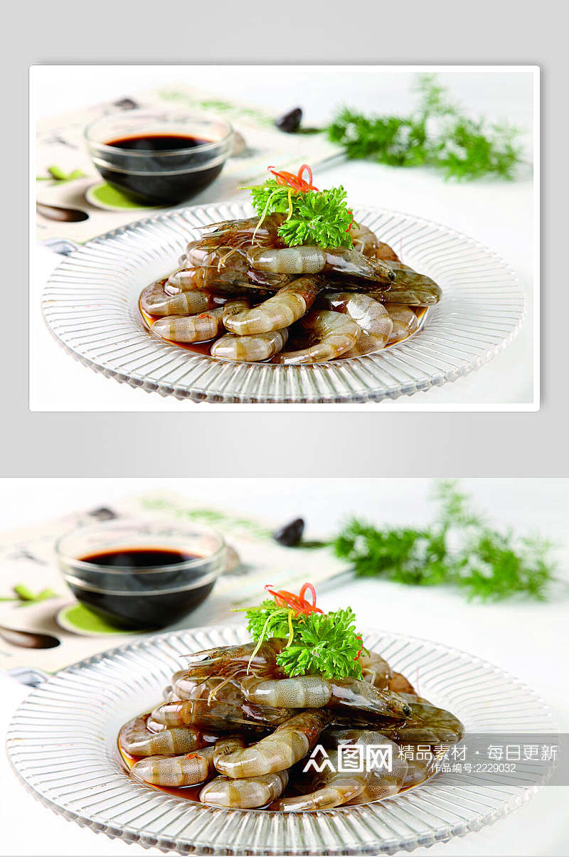 秘汁泡鲜虾食物摄影图片素材