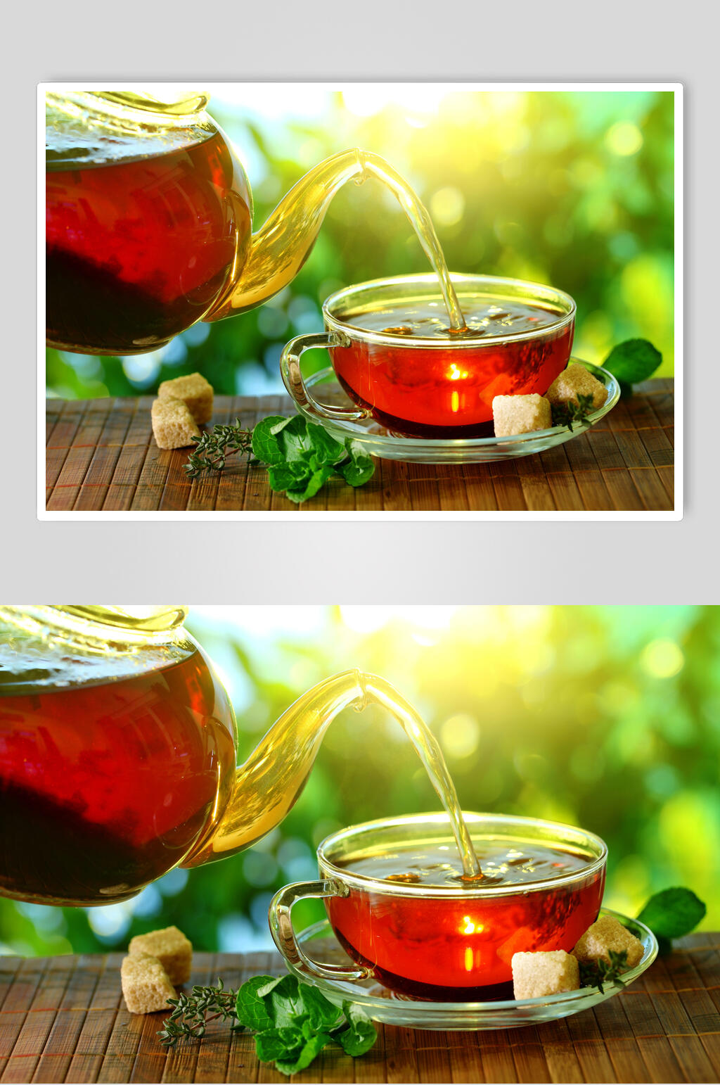 清新美味茶具泡茶摄影图片素材