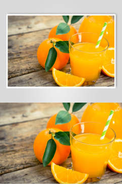 美味橙汁饮品水果果汁食物摄影图片