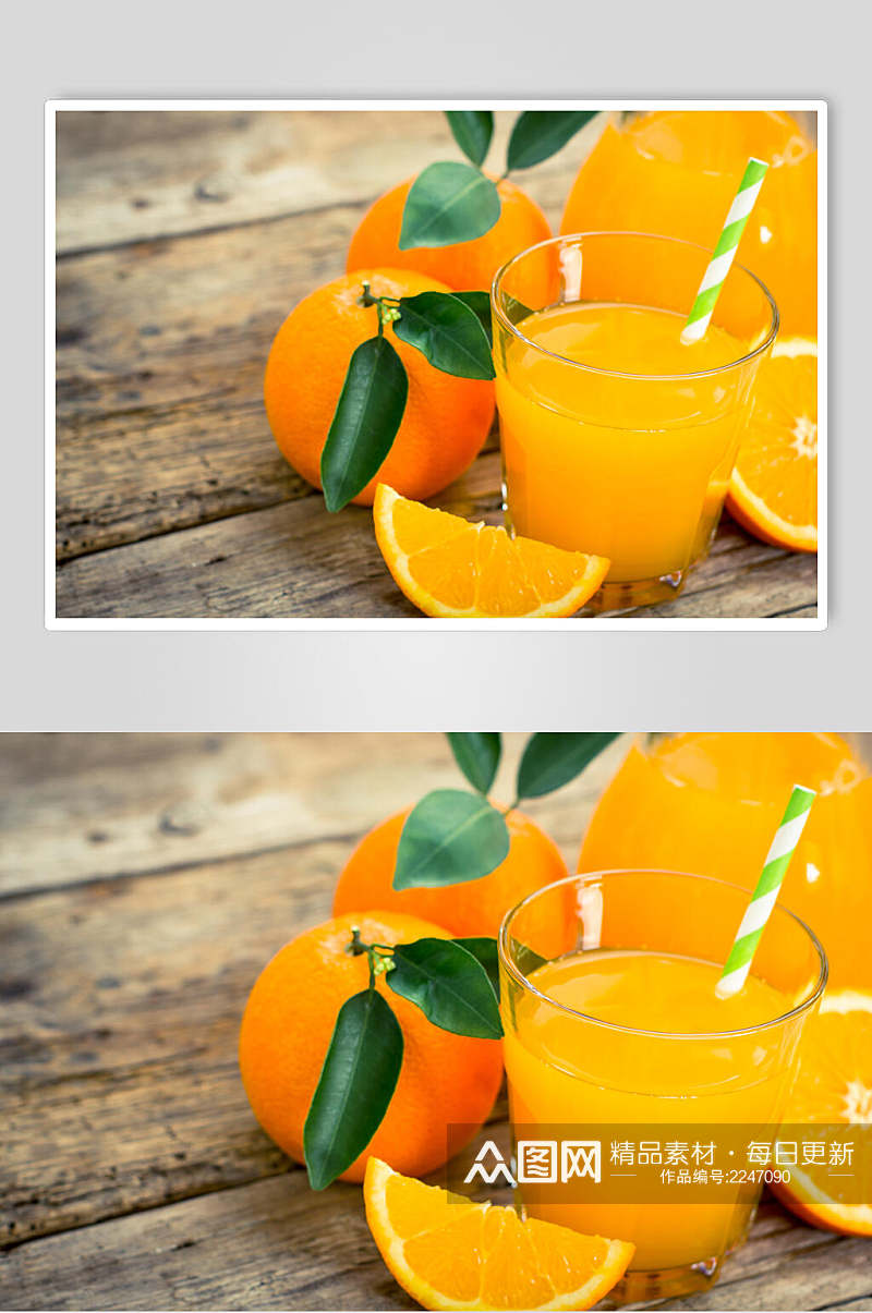美味橙汁饮品水果果汁食物摄影图片素材