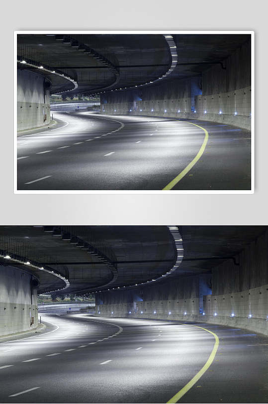 弯道隧道公路马路图片