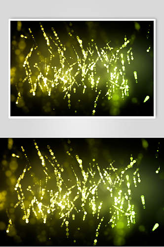 绿色金色粒子素材图片