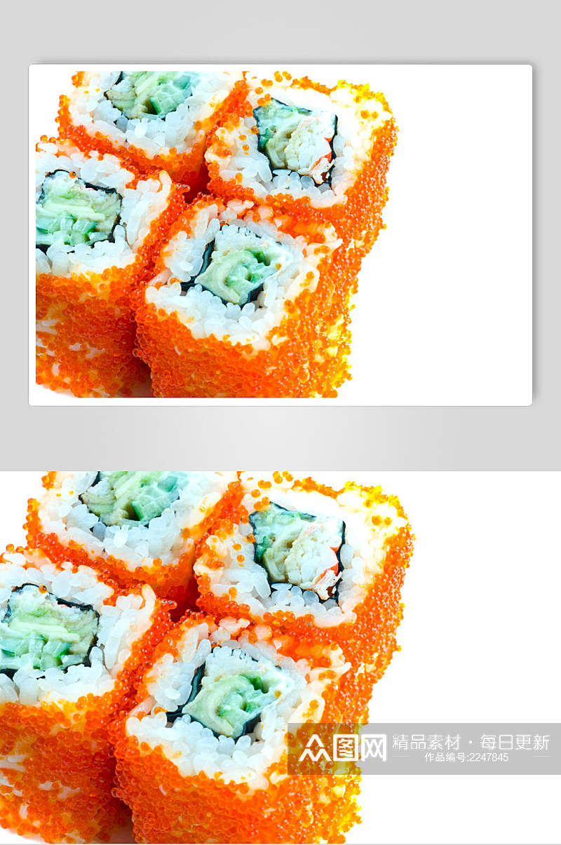 鱼籽寿司日韩料理食品图片素材