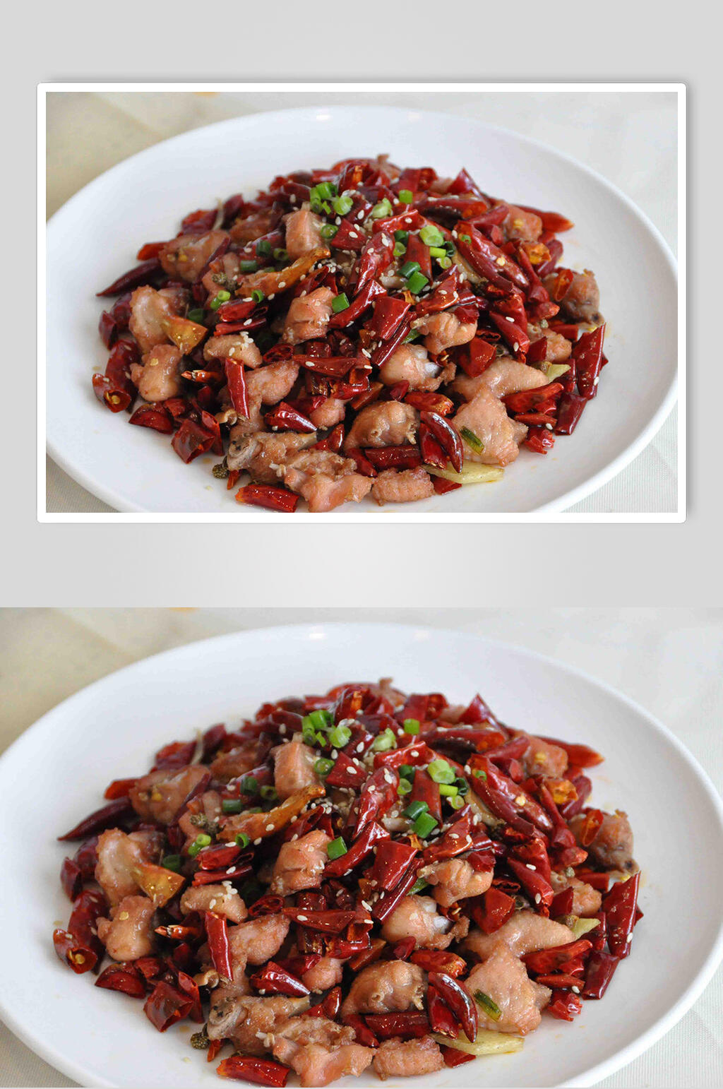 招牌辣子鸡食物摄影图片素材