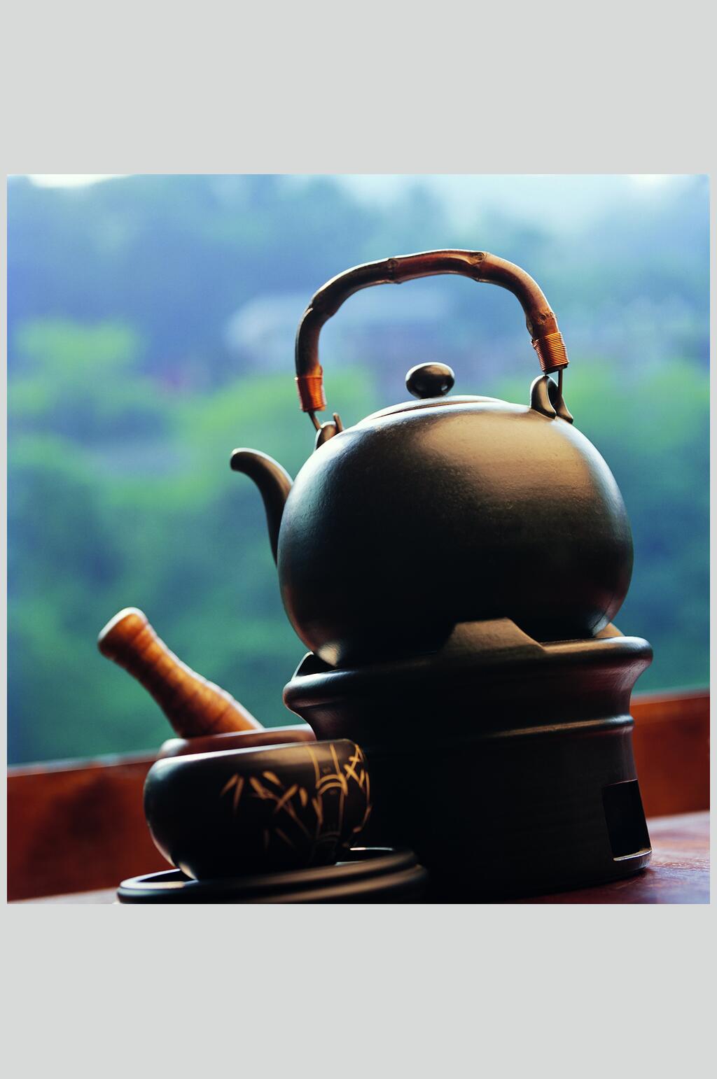 时尚茶具泡茶摄影图片素材