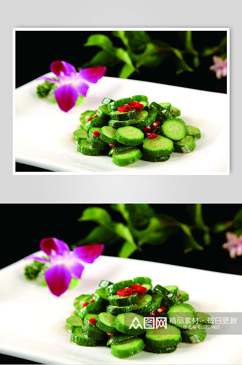 泰椒小黄瓜食物图片素材