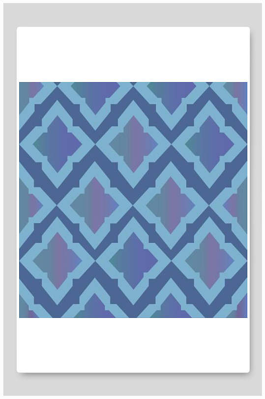 复古蓝绿色系花纹背景素材