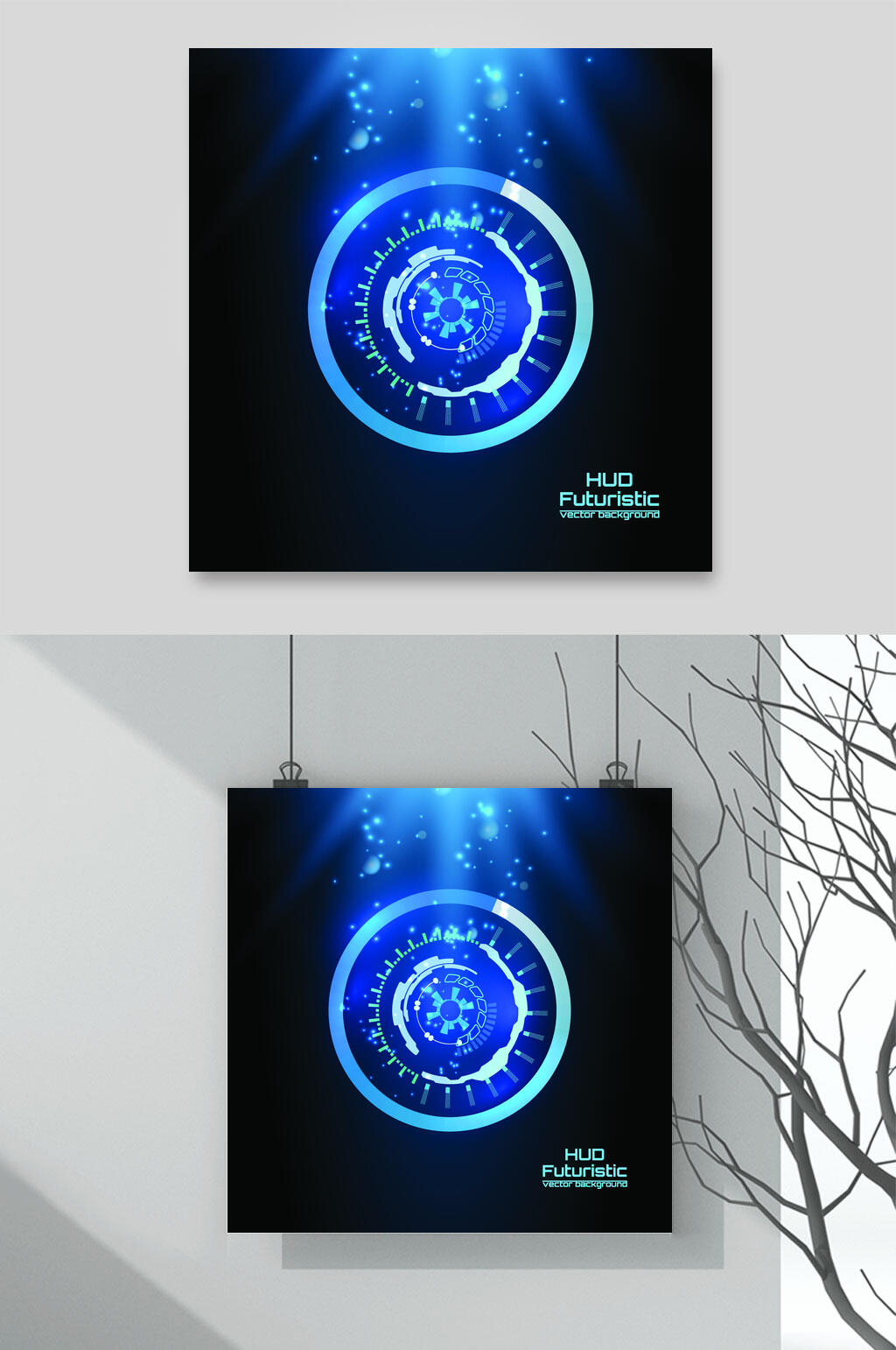 圆环科技科幻矢量素材素材
