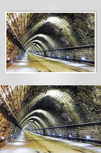 砖瓦隧道公路马路图片