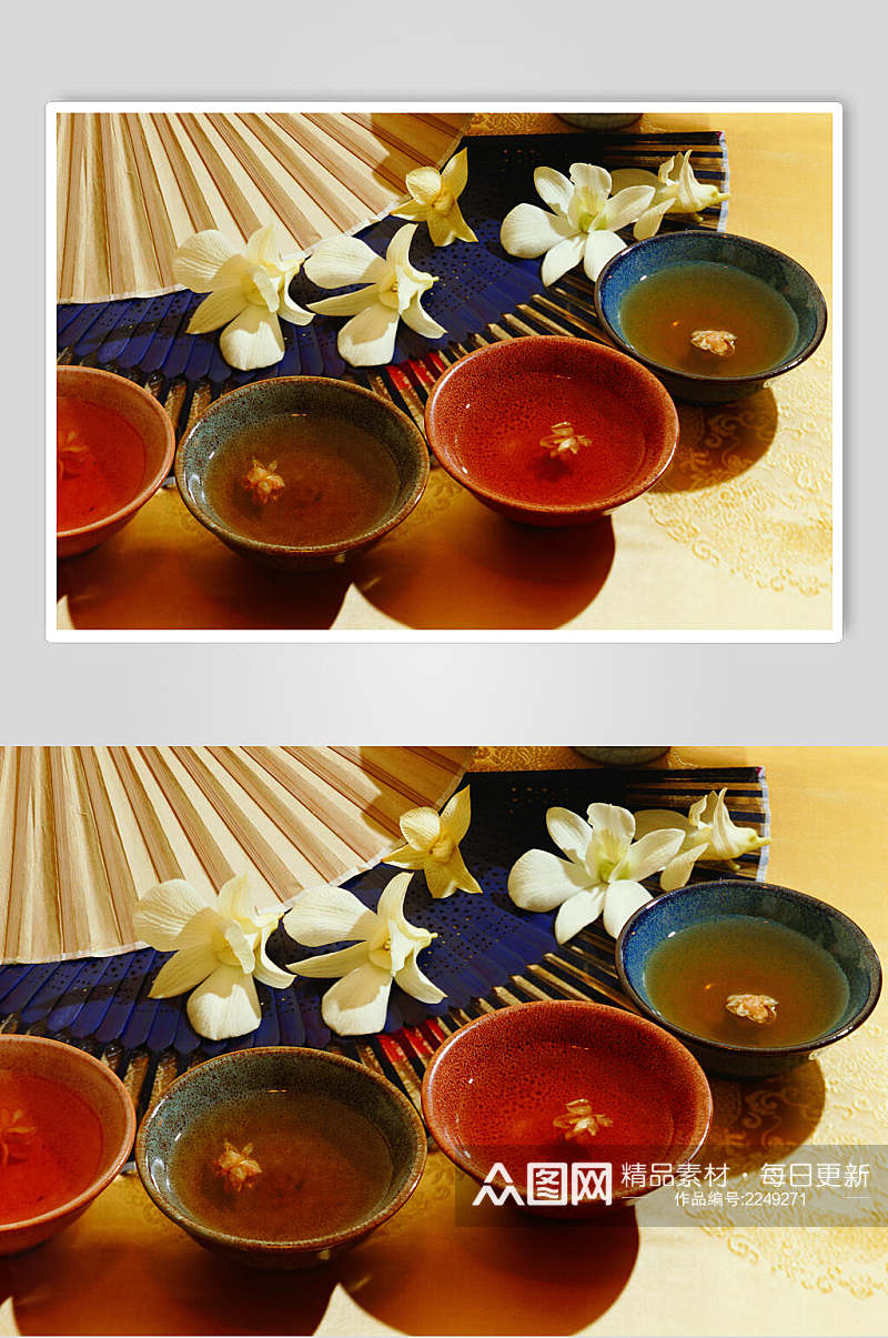 养生花茶茶具泡茶食品图片素材