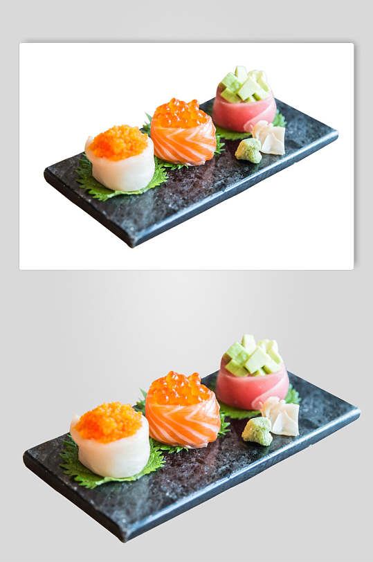 鱼籽料理寿司食物图片