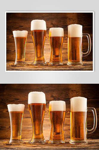 超清无醇啤酒饮料摄影图