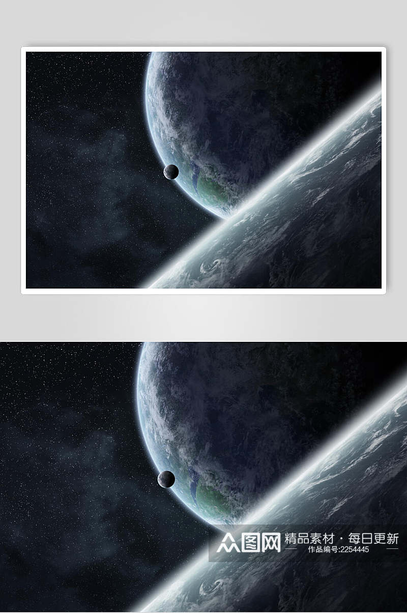 梦幻星际星空星球海报背景素材