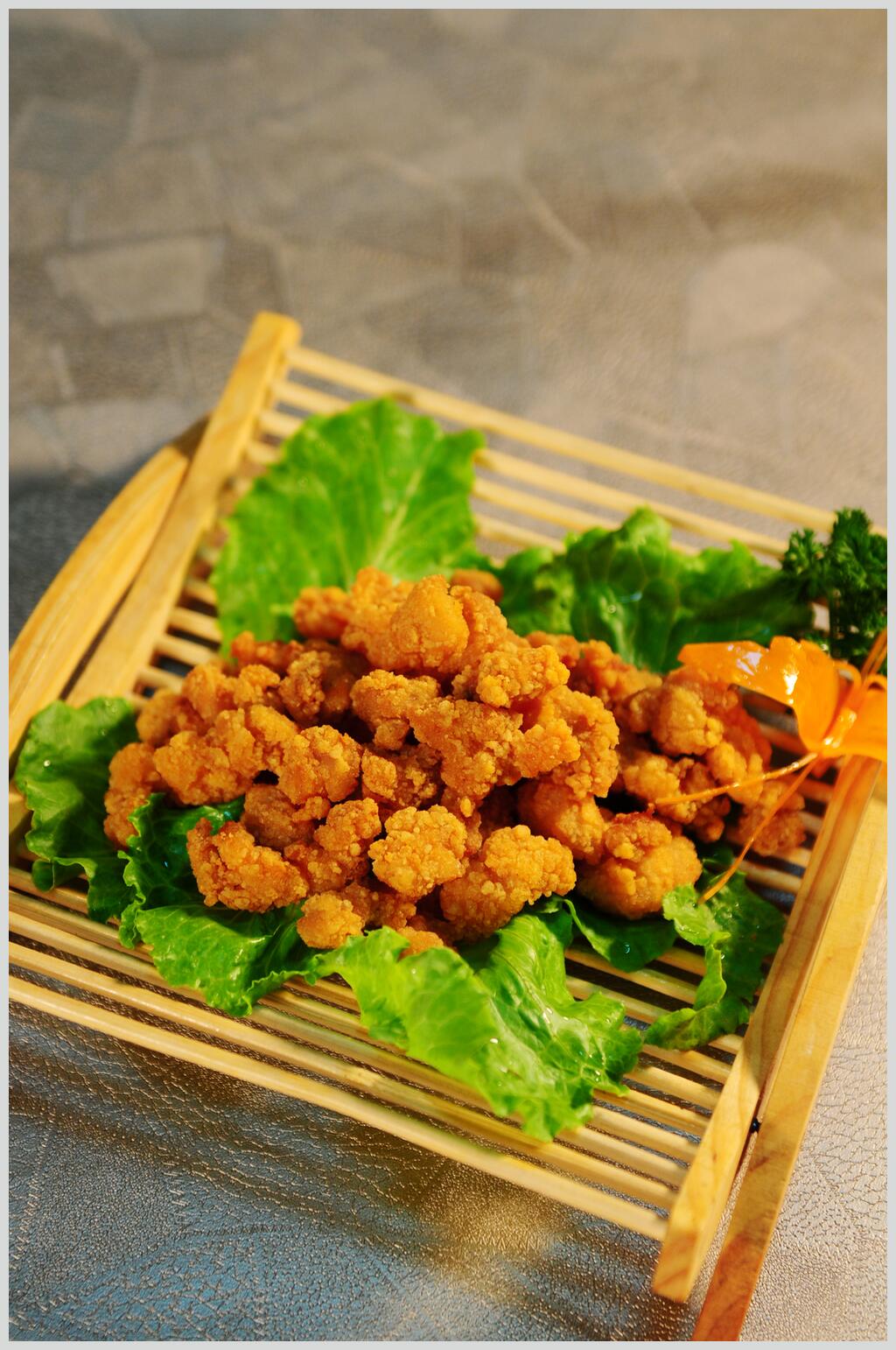 鲜香美味鸡肉卷鸡块食品摄影图片素材