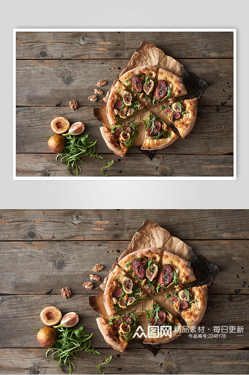 水果披萨餐饮食品图片素材