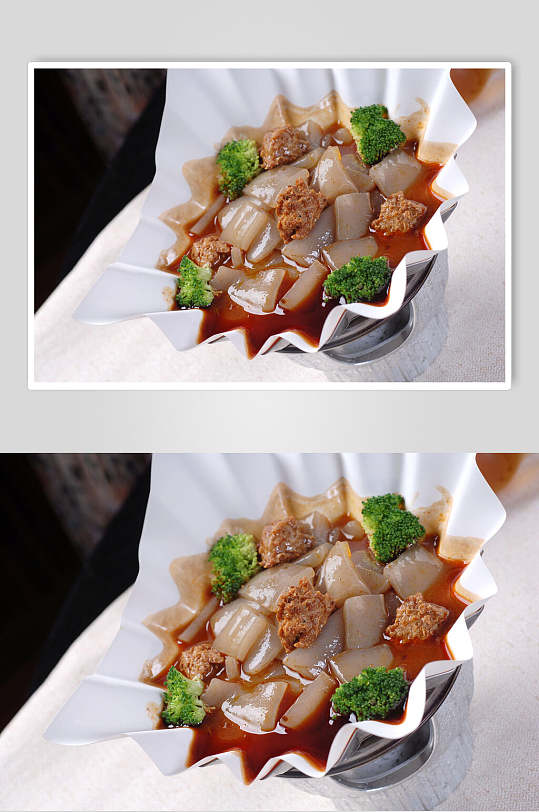 套餐芋儿丸子锅摄影图